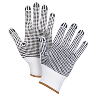 Double-Sided Dotted String Knit Gloves, Poly/Cotton, Double Sided, 7 Gauge, Large Distribution Jean Lapalme