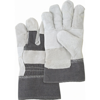 Gants d'ajusteur &agrave; paume renforc&eacute;e d'usage standard, Grand, Paume en Cuir de vache refendu, Doublure en Coton Distribution Jean Lapalme