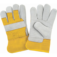 Gants d'ajusteur doubl&eacute;s pour l'hiver de premi&egrave;re qualit&eacute;, Moyen, Paume en Cuir de vache refendu, Doublure en Molleton de mousse Distribution Jean Lapalme