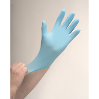 Gants d'examen r&eacute;sistants &agrave; la perforation, Moyen, Nitrile, 4,5 mils, Sans poudre, Bleu Distribution Jean Lapalme