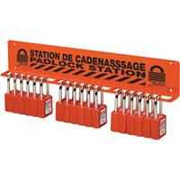 Unfilled Padlock Rack Station Distribution Jean Lapalme