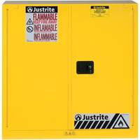 Armoires Sure-Grip EX pour produits inflammables, 30 gal., 2 Porte(s), 43" La x 44" h x 18" p Distribution Jean Lapalme