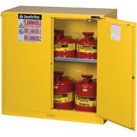 Armoires Sure-Grip EX pour produits inflammables, 30 gal., 2 Porte(s), 43" La x 44" h x 18" p Distribution Jean Lapalme