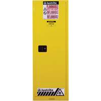 Armoire de s&eacute;curit&eacute; pour produits inflammables EX Slimline Sure-Grip , 22 gal., 1 Porte(s), 23,25" La x 65" h x 18" p Distribution Jean Lapalme