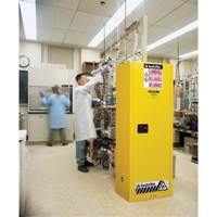 Armoire de s&eacute;curit&eacute; pour produits inflammables EX Slimline Sure-Grip , 22 gal., 1 Porte(s), 23,25" La x 65" h x 18" p Distribution Jean Lapalme