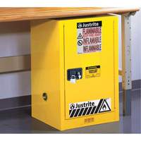 Armoire de s&eacute;curit&eacute; compacte pour produits inflammables EX Sure-Grip, 12 gal., 1 Porte(s), 23,25" La x 35" h x 18" p Distribution Jean Lapalme