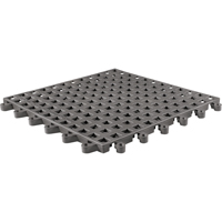 Tapis Ergodeck tout usage No 564 & No 566, PVC, 1-1/2' la c, 1-1/2' lo, 7/8" &eacute;paisseur, Charbon Distribution Jean Lapalme