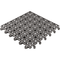 Tapis Ergodeck tout usage No 564 & No 566, PVC, 1-1/2' la c, 1-1/2' lo, 7/8" &eacute;paisseur, Charbon Distribution Jean Lapalme