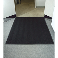 Waterhog&reg; Eco Elite Matting, Wiper/Scraper, 4' x 6' x 3/8", Black Smoke Distribution Jean Lapalme
