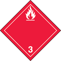 &eacute;tiquettes d'exp&eacute;dition TMD, Classe 3, Liquides inflammables, Vinyle Distribution Jean Lapalme