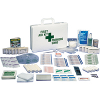 Trousses de premiers soins standards pour le bureau, Dispositif m&eacute;dical Classe 1, Boîte en plastique Distribution Jean Lapalme