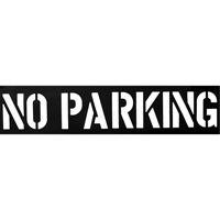 Pochoirs pour parc de stationnement, Anglais, 12" Distribution Jean Lapalme