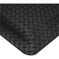 Tapis Smart No 497, Losange, 2' x 3' x 5/8", Noir, PVC Distribution Jean Lapalme