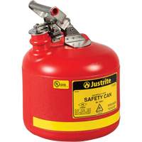 Safety Cans, Type I, Polyethylene, 2.5 US gal., Red, FM Approved/UL/ULC Listed Distribution Jean Lapalme