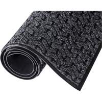Tire-Track Entrance Mat, Wiper/Scraper, 4' x 6' x 3/8", Charcoal Distribution Jean Lapalme