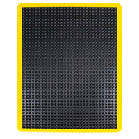 Tapis antifatigue en d&ocirc;me, &agrave; bulles, 3' x 4' x 1/2", Noir, Caoutchouc Distribution Jean Lapalme