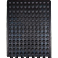 Tapis antifatigue en d&ocirc;me, &agrave; bulles, 3' x 4' x 1/2", Noir, Caoutchouc Distribution Jean Lapalme
