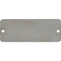 &eacute;tiquettes vierges, Acier inoxydable, 3" la x 1" h Distribution Jean Lapalme