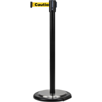 Free-Standing Crowd Control Barrier, Steel, 35" H, Yellow Tape, 7' Tape Length Distribution Jean Lapalme