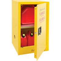 Flammable Storage Cabinet, 12 gal., 1 Door, 23" W x 35" H x 18" D Distribution Jean Lapalme