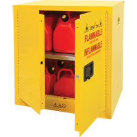 Flammable Storage Cabinet, 22 gal., 2 Door, 35" W x 35" H x 22" D Distribution Jean Lapalme