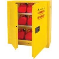 Flammable Storage Cabinet, 24 gal., 2 Door, 43" W x 44" H x 12" D Distribution Jean Lapalme
