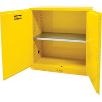 Flammable Storage Cabinet, 30 gal., 2 Door, 43" W x 44" H x 18" D Distribution Jean Lapalme