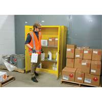 Flammable Storage Cabinet, 45 gal., 2 Door, 43" W x 65" H x 18" D Distribution Jean Lapalme
