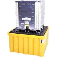 Palette antid&eacute;versement avec drain Ultra-IBC Spill Pallet , Capacit&eacute; de d&eacute;versement 400 gal. US, 58,75" x 58,75" x 33" Distribution Jean Lapalme