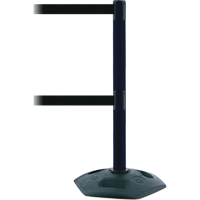 Dual Line Heavy Duty Post, Plastic, 38" H, Black Tape, 7.5' Tape Length Distribution Jean Lapalme