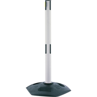 Dual Line Heavy Duty Receiver Post, 38" High, White Distribution Jean Lapalme
