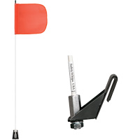 Safety Whip&reg; Light-Duty Whips, Window Mount, 5' High, Orange Distribution Jean Lapalme