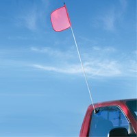 Safety Whip&reg; Light-Duty Whips, Window Mount, 5' High, Orange Distribution Jean Lapalme