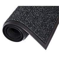 Astro-Plus Mat, Polyethylene, Scraper Type, Textured Pattern, 3-3/10' x 4', Charcoal Distribution Jean Lapalme