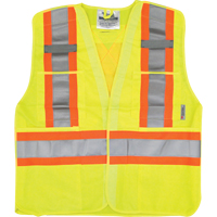 Veste de s&eacute;curit&eacute; pour la circulation, Jaune lime haute visibilit&eacute;, Moyen/Petit, Polyester Distribution Jean Lapalme