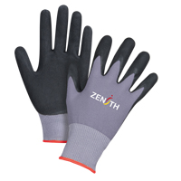Gants ZX-1 de premi&egrave;re qualit&eacute; compatibles avec les &eacute;crans tactiles, 6/T-petit, R&ecirc;vetement Mousse de nitrile, Calibre 15, Enveloppe en Nylon Distribution Jean Lapalme