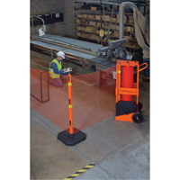 Zone de s&eacute;curit&eacute; portative , 100' lo, Acier, Orange Distribution Jean Lapalme