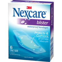 Nexcare Waterproof Blister Bandages, Rectangular/Square, 2-1/4", Plastic, Sterile Distribution Jean Lapalme