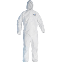 Combinaison Kleenguard A45 contre les liquides, les particules de pr&eacute;paration des surfaces et la peinture, Petit, Blanc, Micropore Distribution Jean Lapalme
