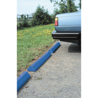 Car Stops, Plastic, 6' L, Blue Distribution Jean Lapalme