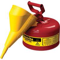 Safety Cans, Type I, Steel, 1 US gal., Red, FM Approved/UL/ULC Listed Distribution Jean Lapalme
