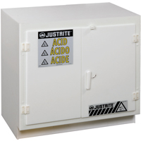 Armoires solides en poly&eacute;thyl&egrave;ne pour acides, 6 x 0,66043 gal., 36" x 35,75" x 21,75" Distribution Jean Lapalme