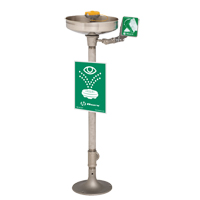 Axion&reg; Eye/Face Wash Station, Pedestal Installation, Stainless Steel Bowl Distribution Jean Lapalme