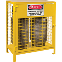 Gas Cylinder Cabinets, 2 Cylinder Capacity, 30" W x 17" D x 37" H, Yellow Distribution Jean Lapalme