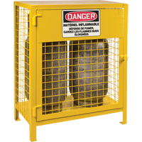 Gas Cylinder Cabinets, 2 Cylinder Capacity, 30" W x 17" D x 37" H, Yellow Distribution Jean Lapalme