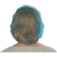Non-Woven Bouffant Caps, Polypropylene, 21"/Large, Blue Distribution Jean Lapalme