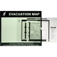 Evacuation Map Holder Clear Insert Distribution Jean Lapalme