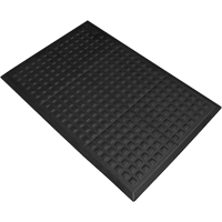 Tapis antifatigue Connect No 502 Rejuvenator pour poste de travail simple, Polyur&eacute;thane, 3' la c, 5' lo, 5/8" &eacute;paisseur, Noir Distribution Jean Lapalme
