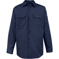 Flame-Resistant Work Shirts, Small, Navy Blue Distribution Jean Lapalme