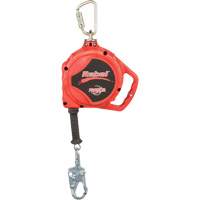 Rebel Self Retracting Lifeline, 33', Galvanized Steel, Swivel Distribution Jean Lapalme